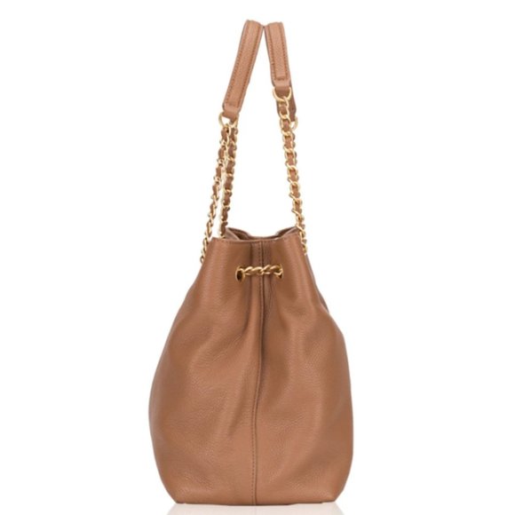 Tory Burch Britten Triple Compartment Tote in Bark - Picture 3 of 7